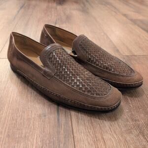 Mezlan Men's Size 13 For Avventura Brown Leather Loafers Shoes Made in Spain‎